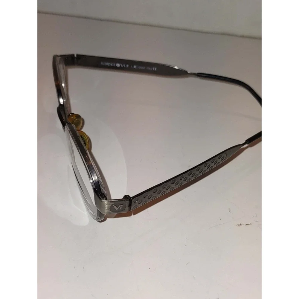 Vogue Florence VO 3133 S Glasses Oval Gunmetal Grey Metal Frames 90s Italy 52-20
